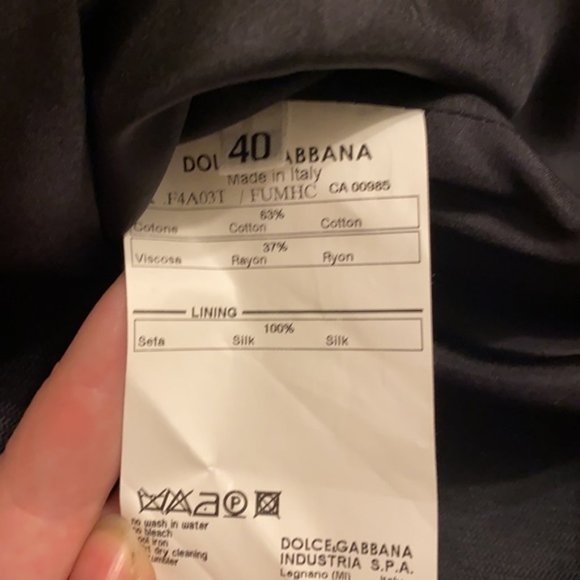 Dolce & Gabbana Silk Cotton Pleat Full Skirt Size 40 - Picture 6 of 8